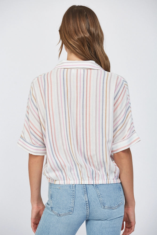 FRONT TWIST COLLAR TOP