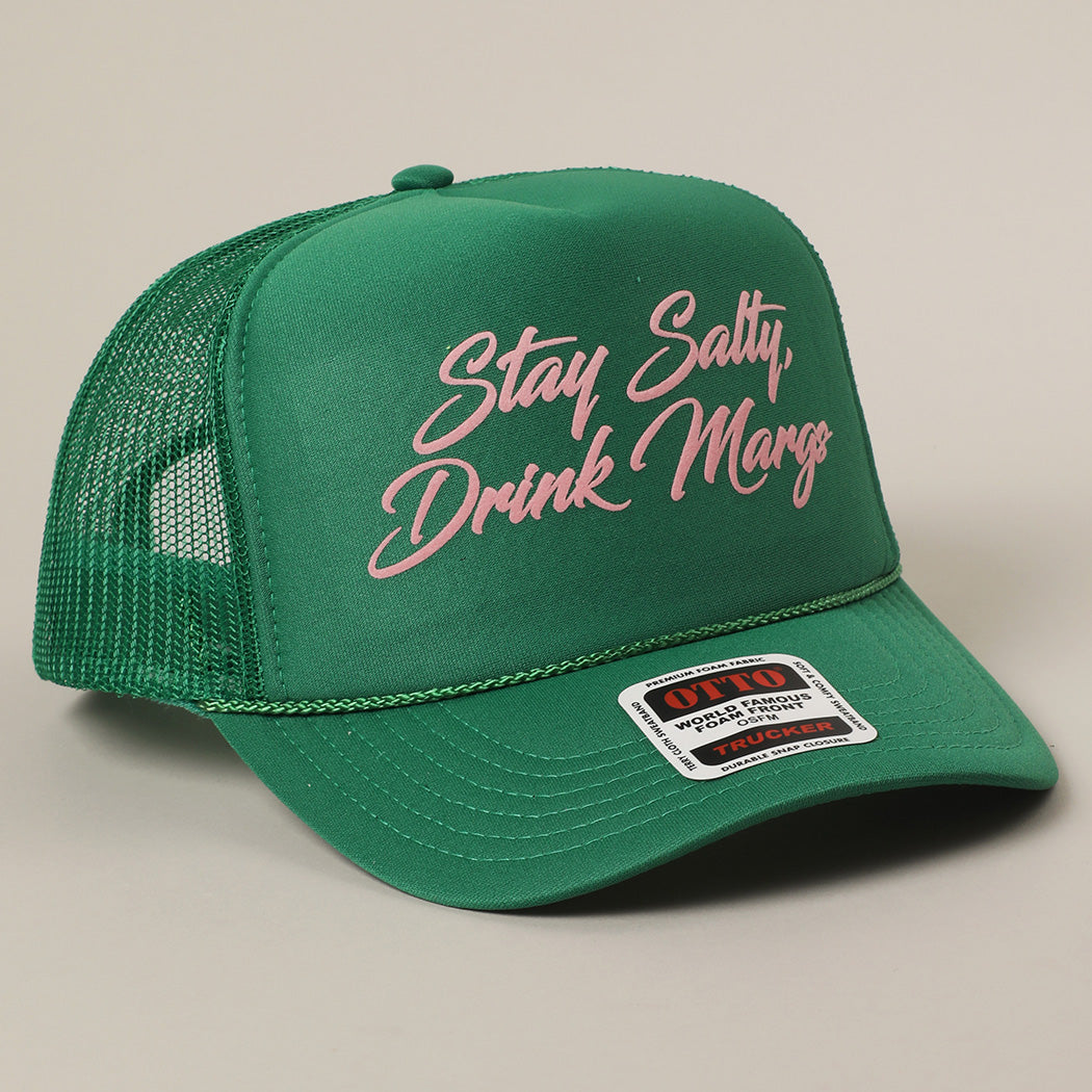 STAY SALTY DRINK MARG TRUCKER HAT