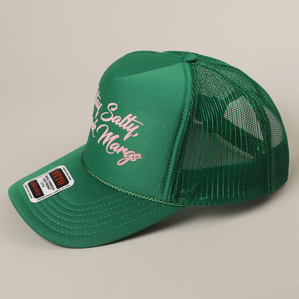 STAY SALTY DRINK MARG TRUCKER HAT
