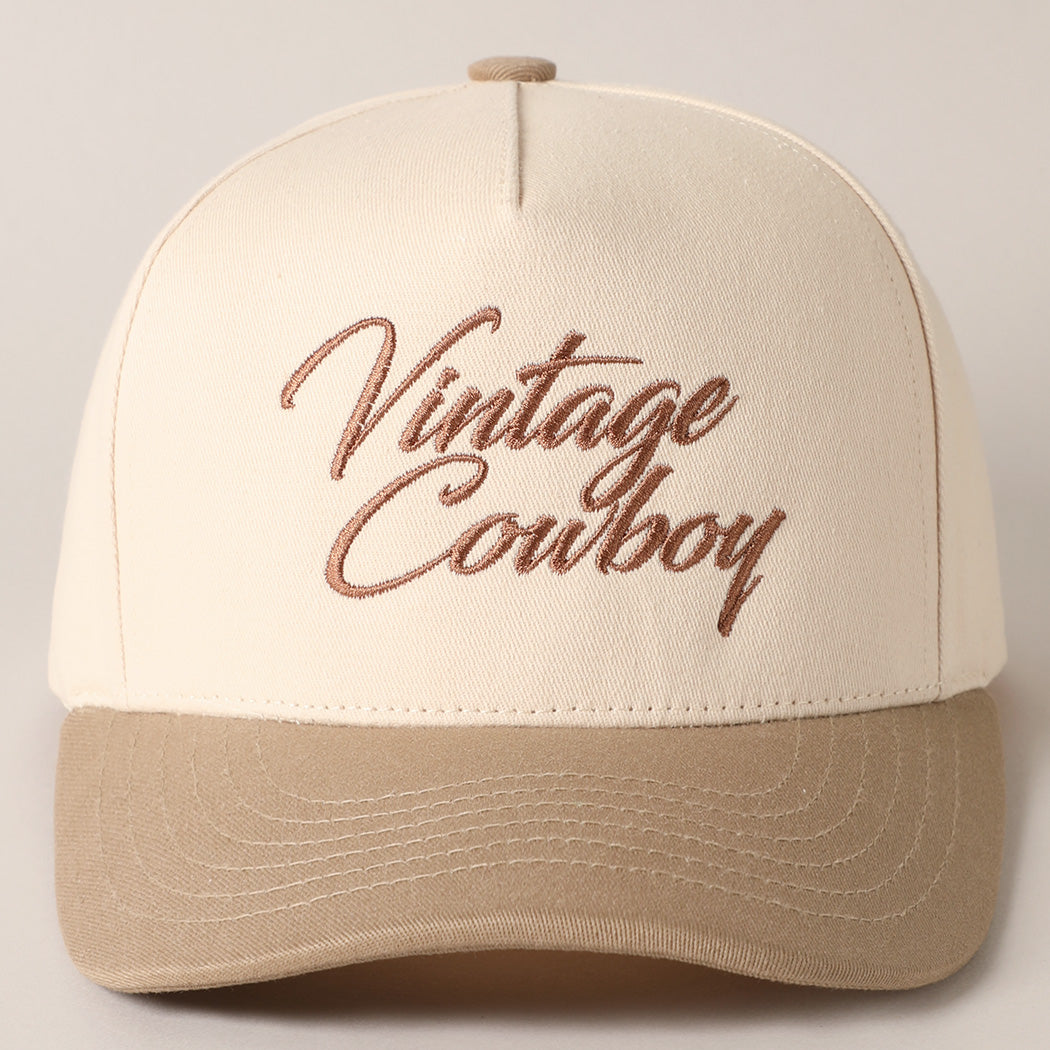 VINTAGE COWBOY TRUCKER HAT