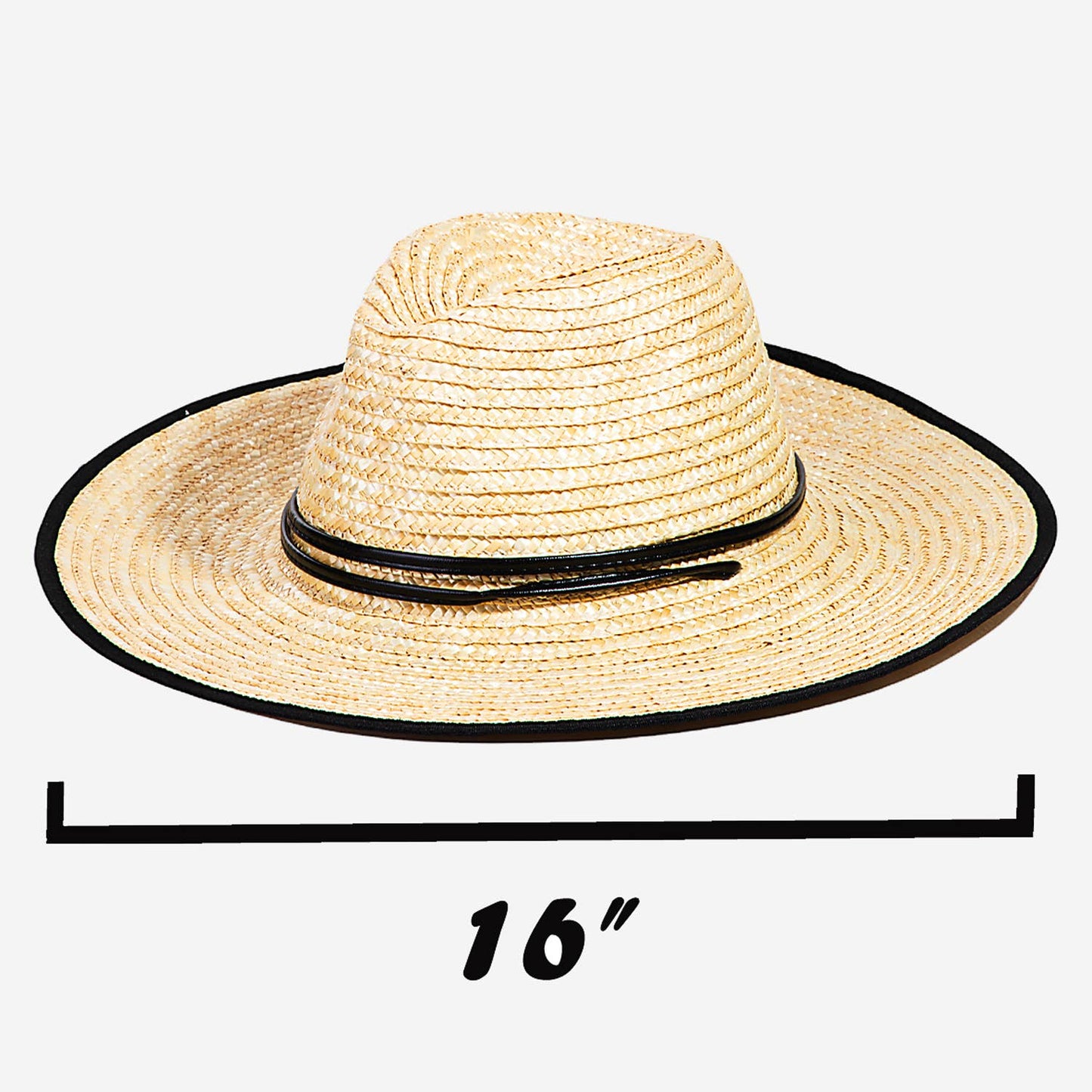 Chin-Strap Straw Sun Hat