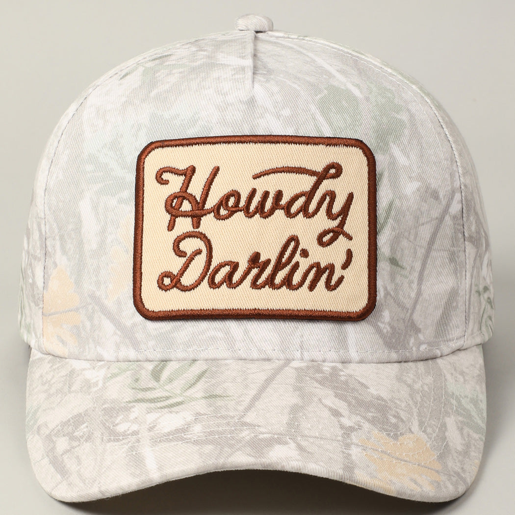 HOWDY DARLIN' EMBROIDERED HAT
