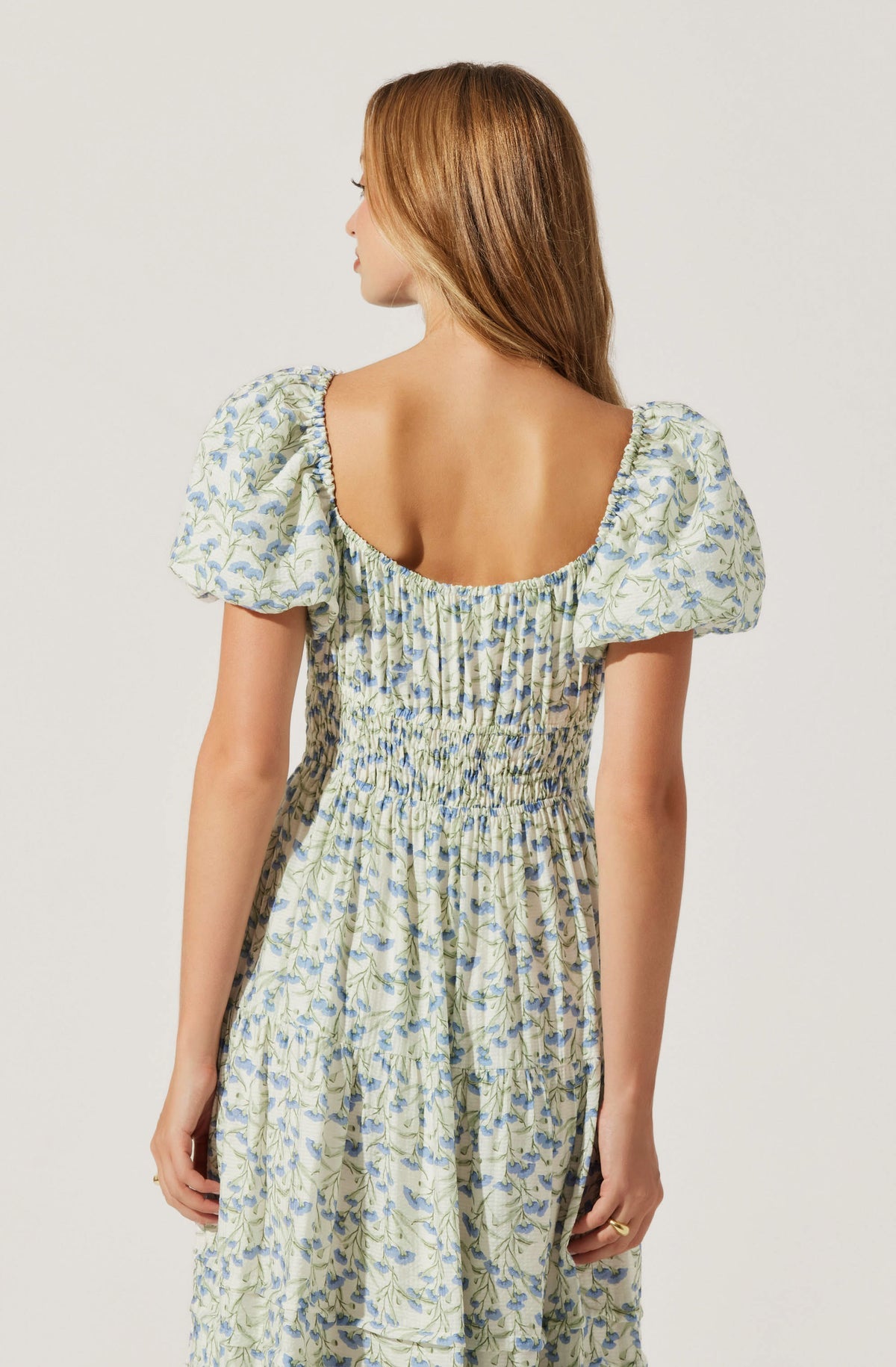 FLORENTINA SHORT SLEEVE FLORAL DRESS