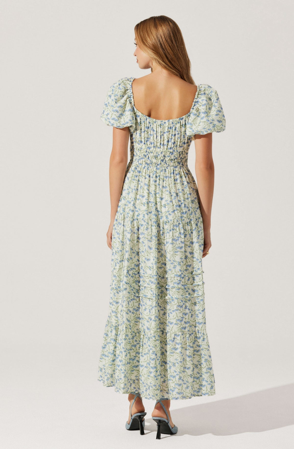 FLORENTINA SHORT SLEEVE FLORAL DRESS