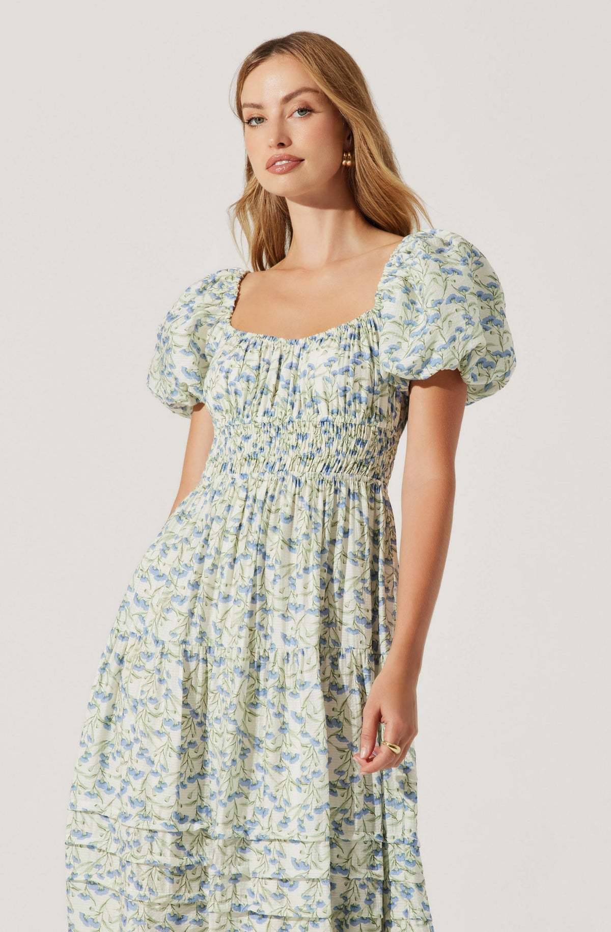 FLORENTINA SHORT SLEEVE FLORAL DRESS