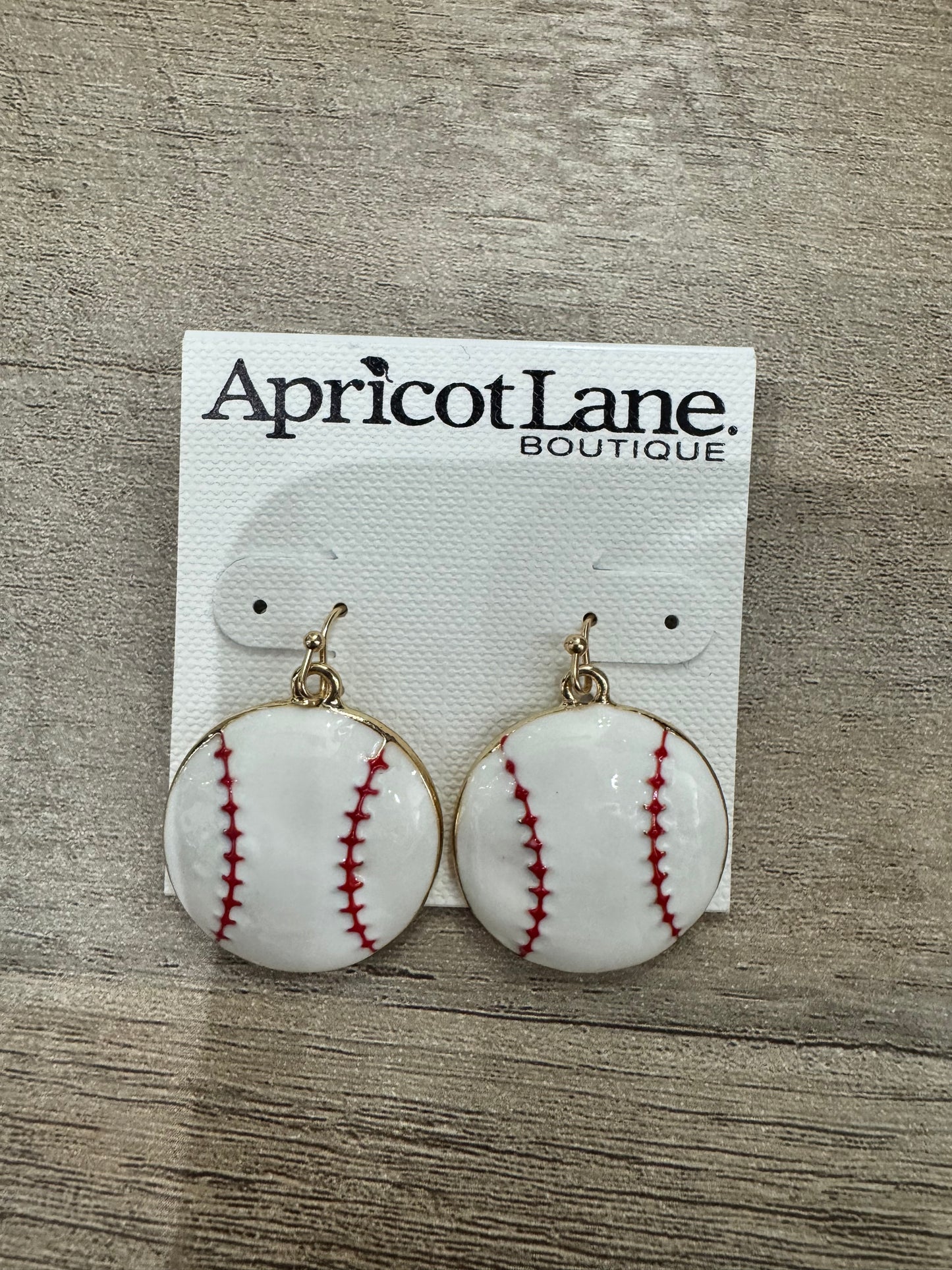 Enamel Baseball Earrings