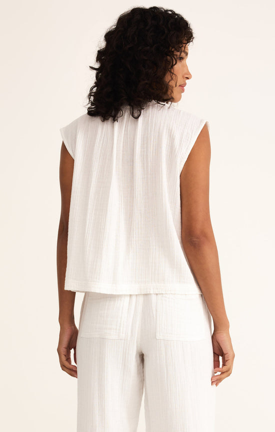 CLIFFSIDE V-NECK AIRY TOP