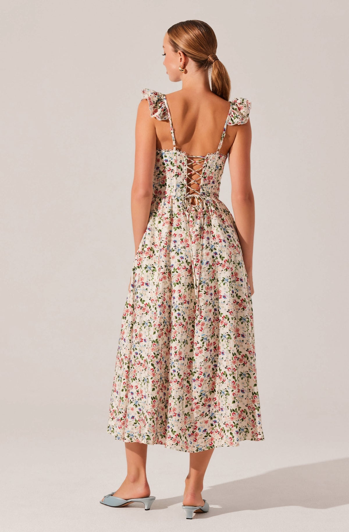 WEDELIA FLORAL MIDI DRESS