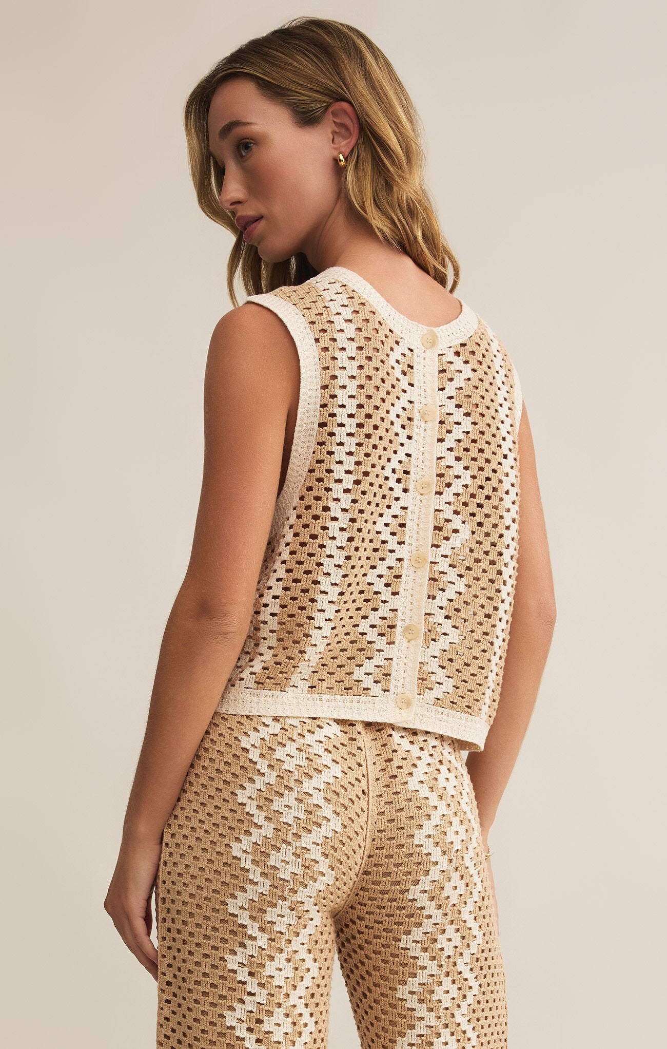 OASIS REVERSIBLE CROCHET TOP
