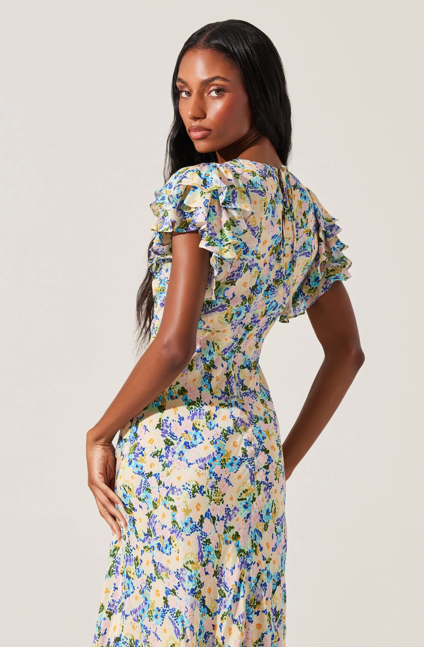 CELESTINE VNECK SHORT SLEEVE DRESS
