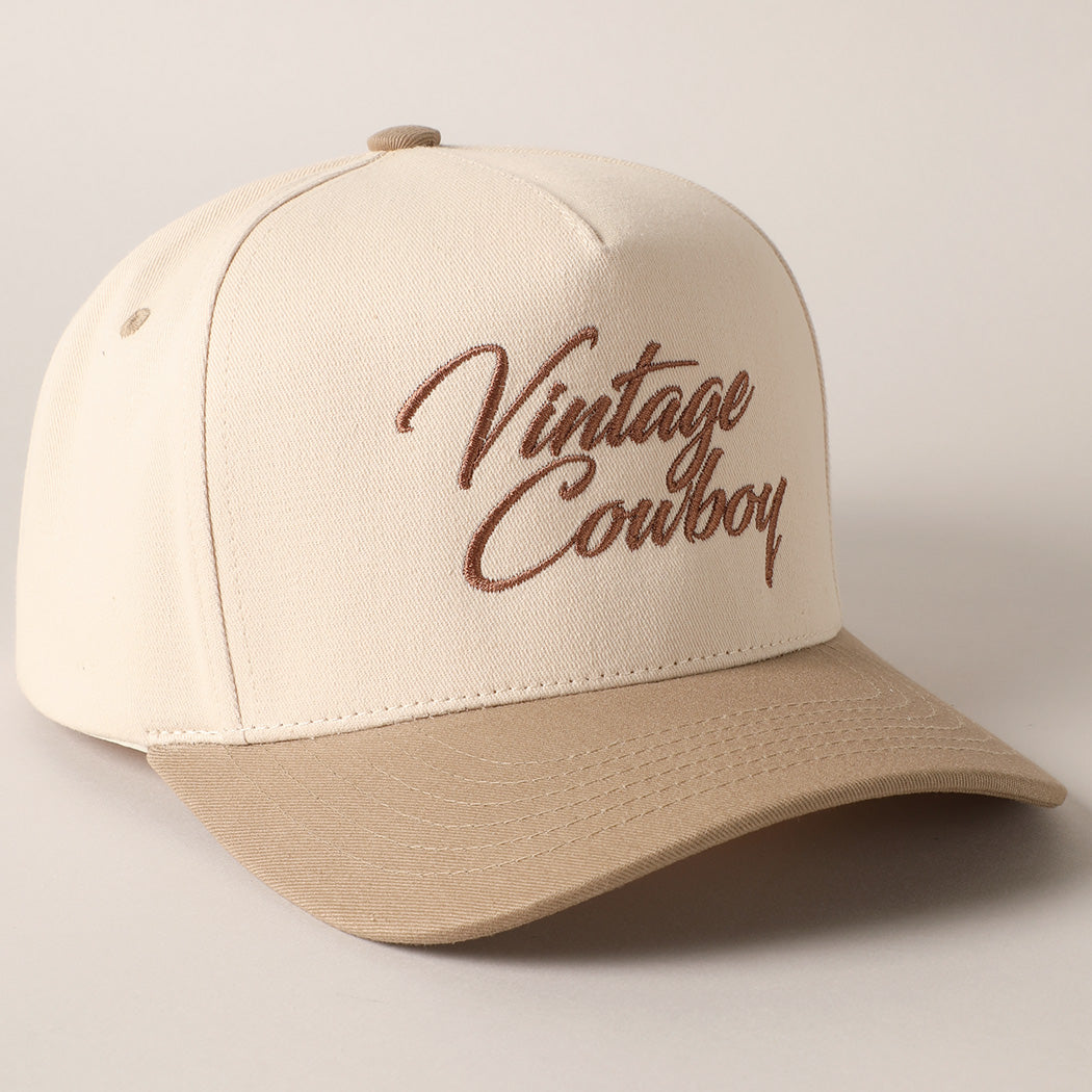 VINTAGE COWBOY TRUCKER HAT