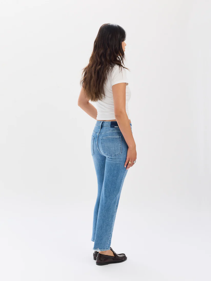 Rebel Mid-Rise Slim Straight