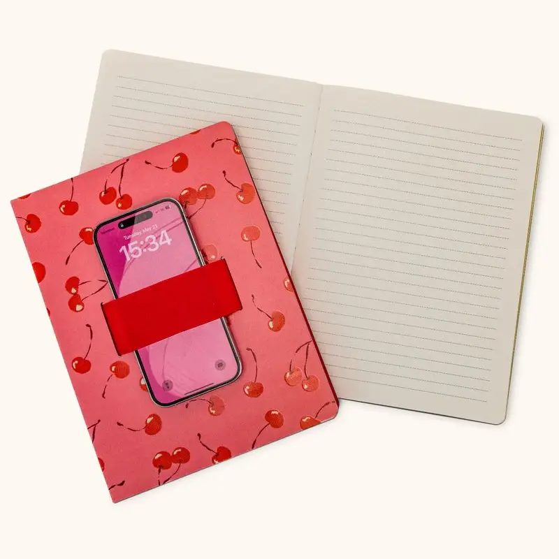 SWEETEST CHERRY PHONE HOLDER NOTEBOOK