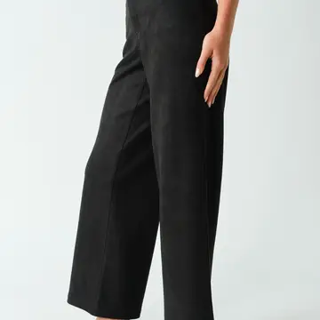 Black Mojave wide-leg pants back view