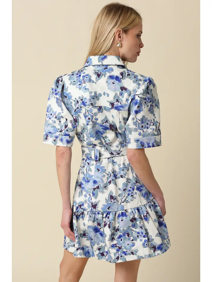 CORA FLORAL SHIRT DRESS