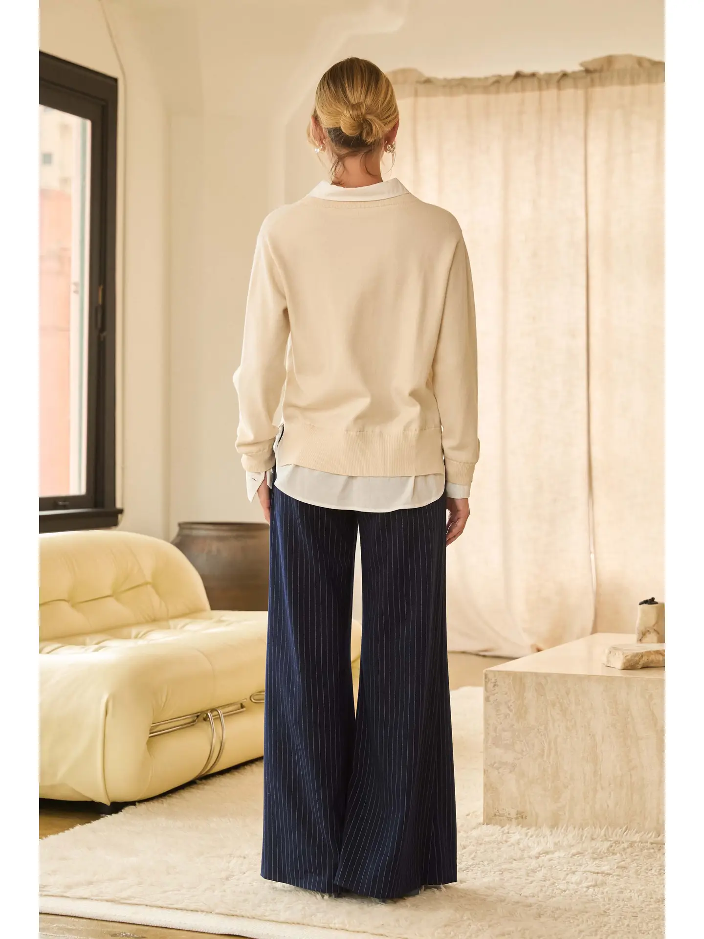 LAYER LOOK VNECK SWEATER