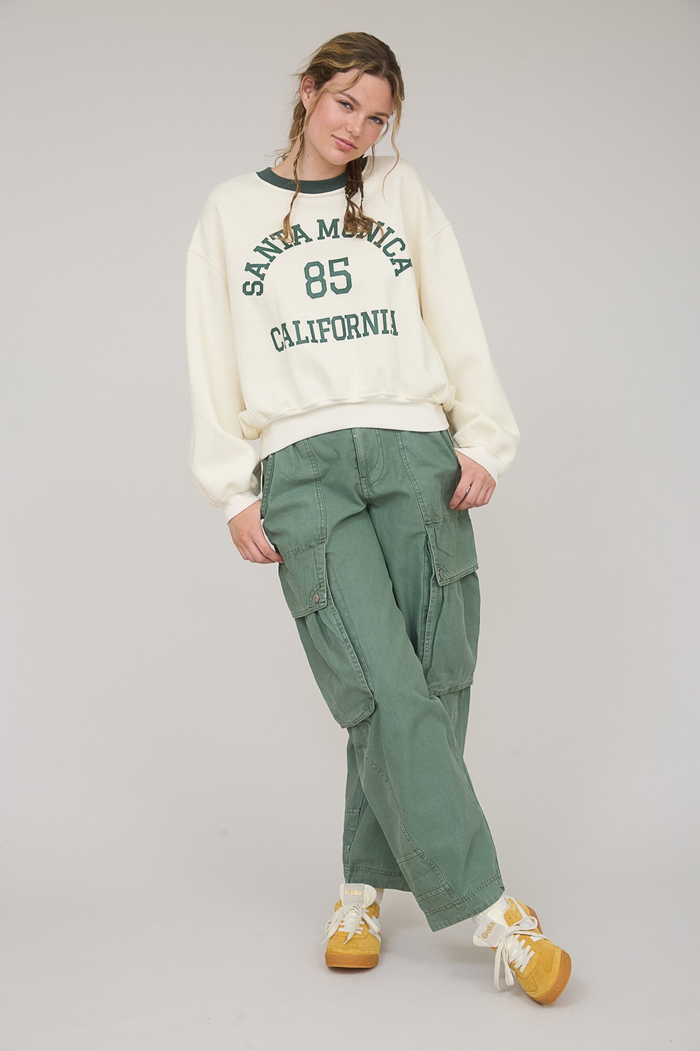 SANTA MONICA CROPPED SWEATSHIRT