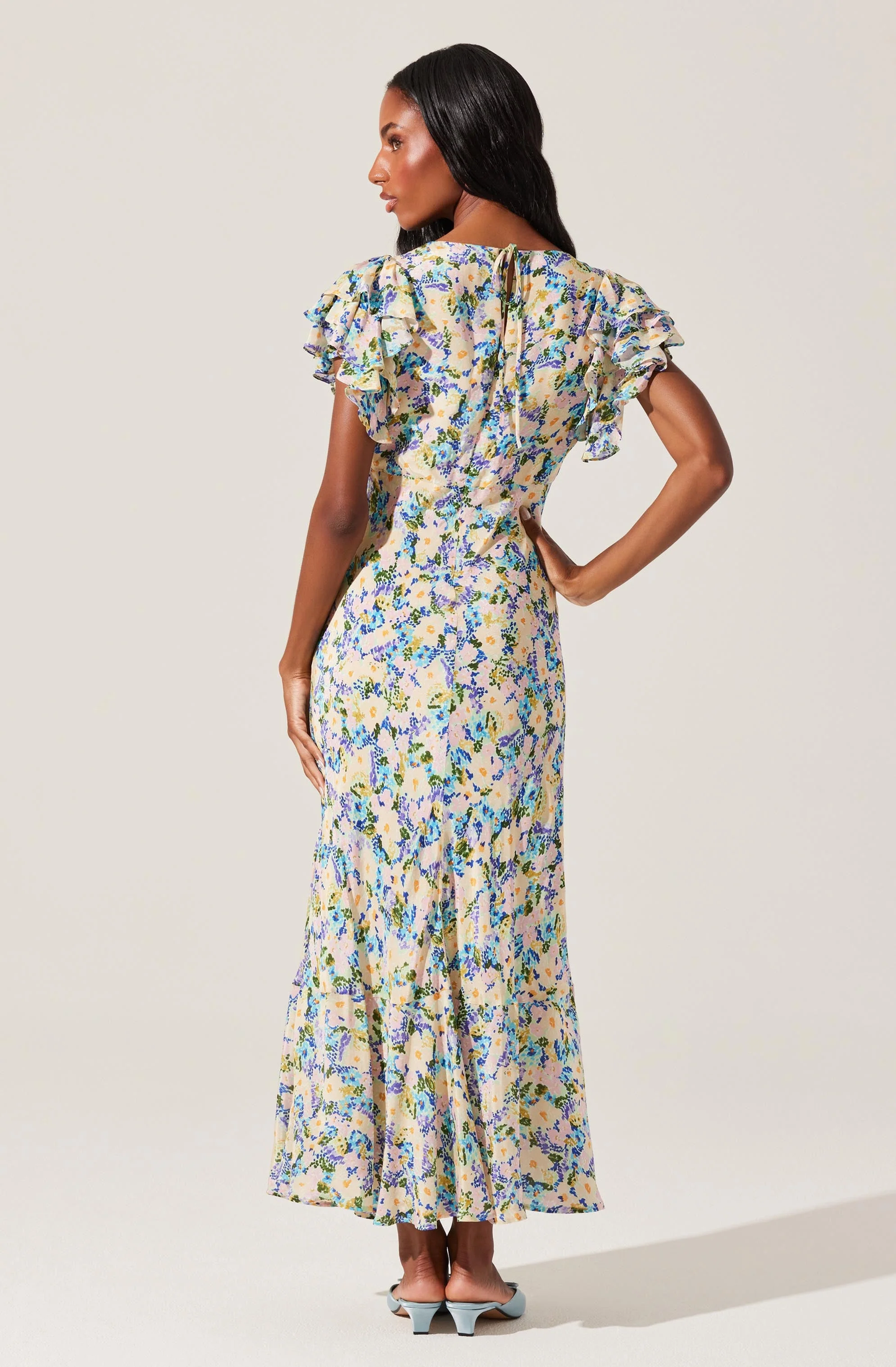 CELESTINE VNECK SHORT SLEEVE DRESS