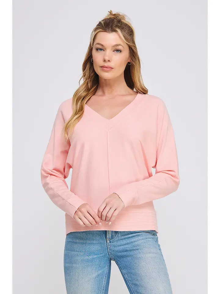 DETAILED VNECK SWEATER