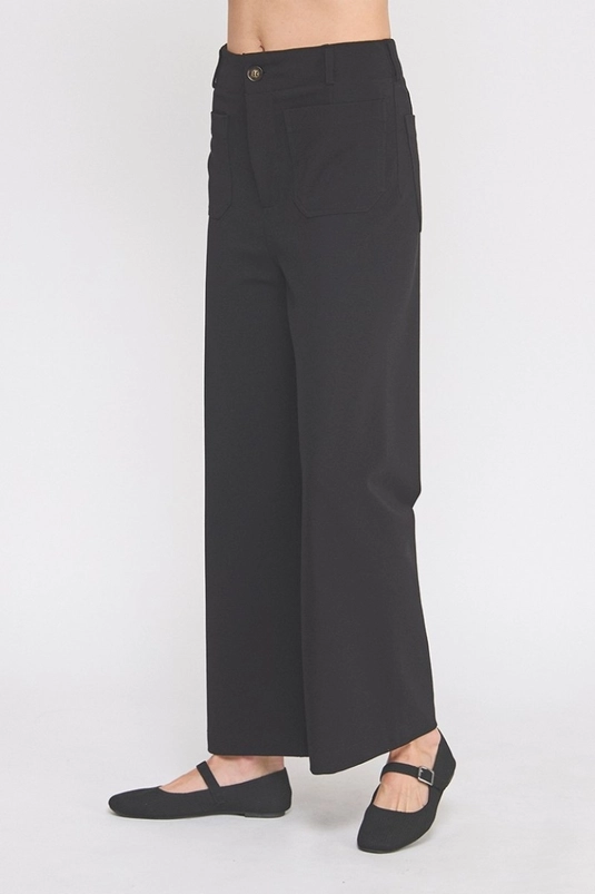FRONT POCKET DETAIL TROUSERS