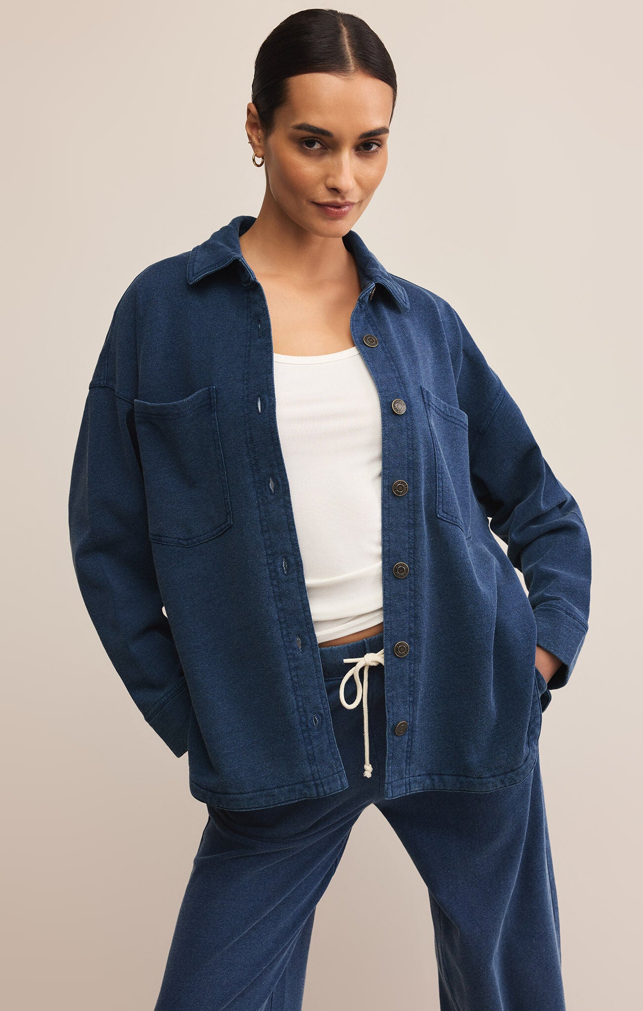 ALL DAY KNIT DENIM JACKET
