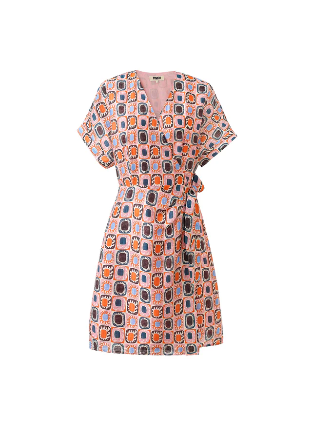 ALYHA WRAP MINI DRESS