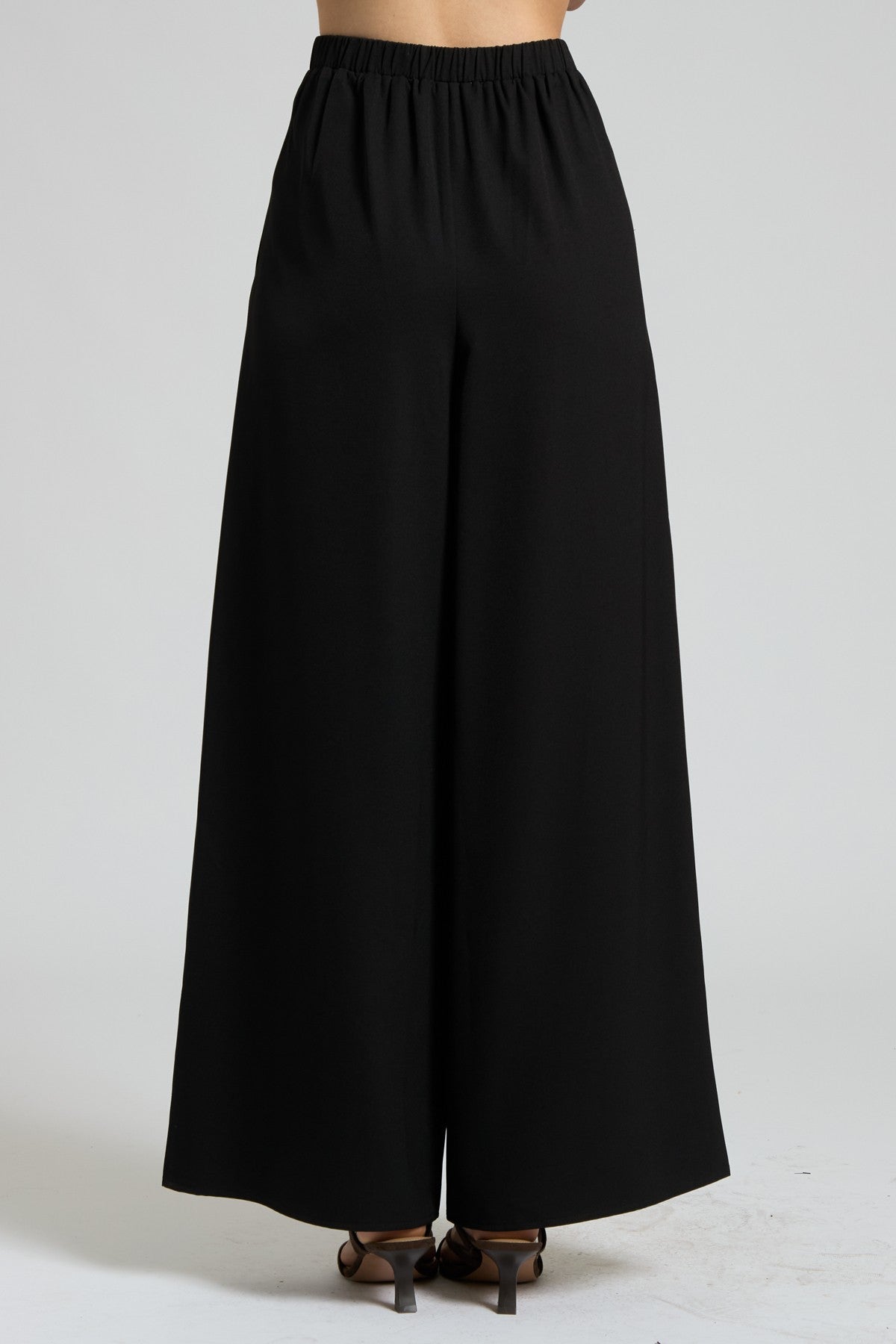 Satin Wide-Leg Pants