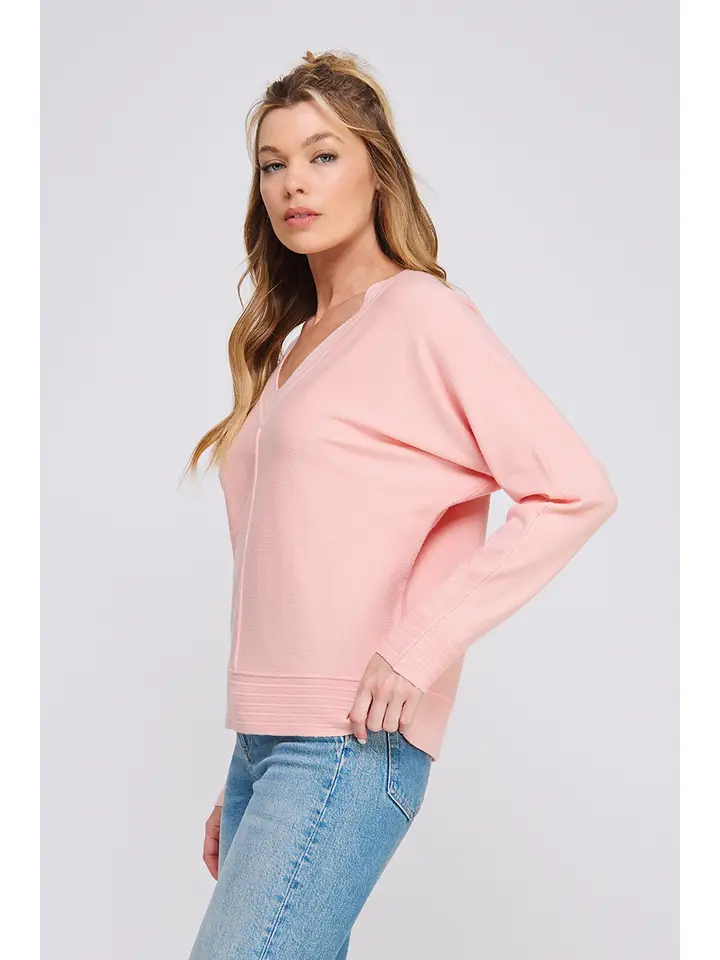 DETAILED VNECK SWEATER