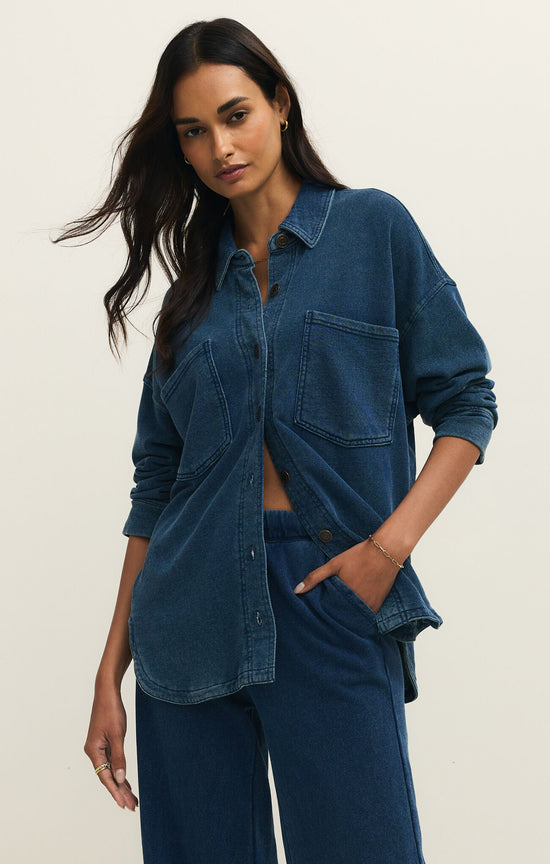 ALL DAY KNIT DENIM JACKET