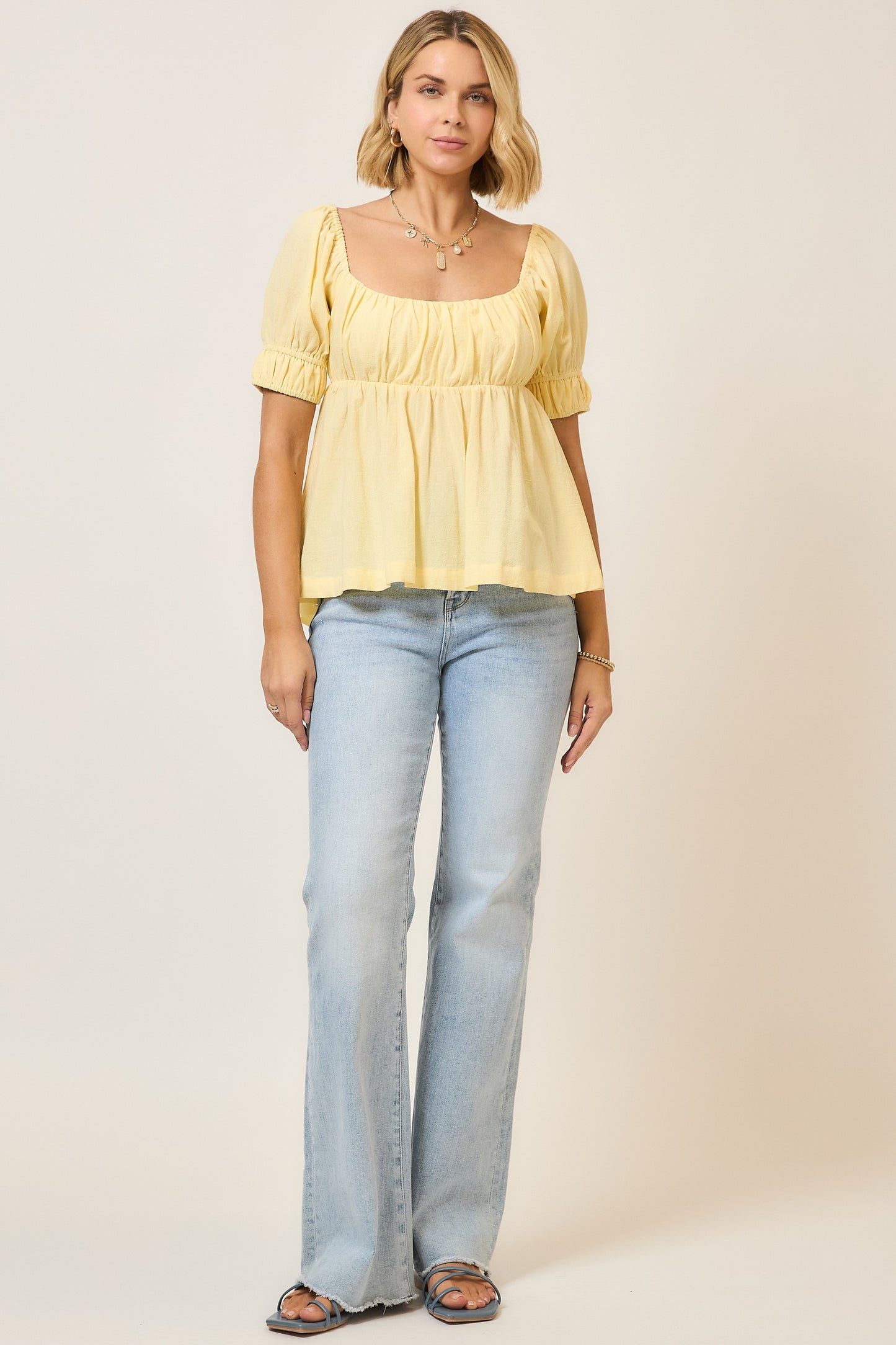 BABYDOLL TIE BACK TOP