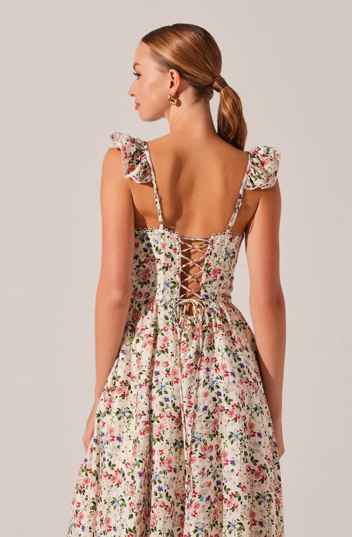 WEDELIA FLORAL MIDI DRESS