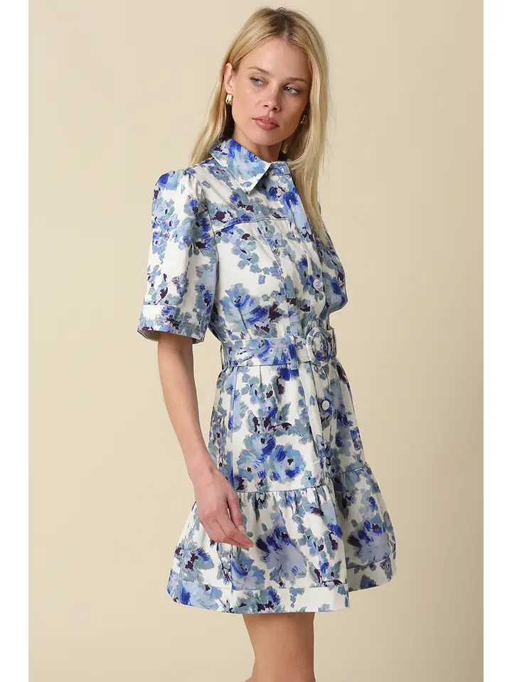 CORA FLORAL SHIRT DRESS