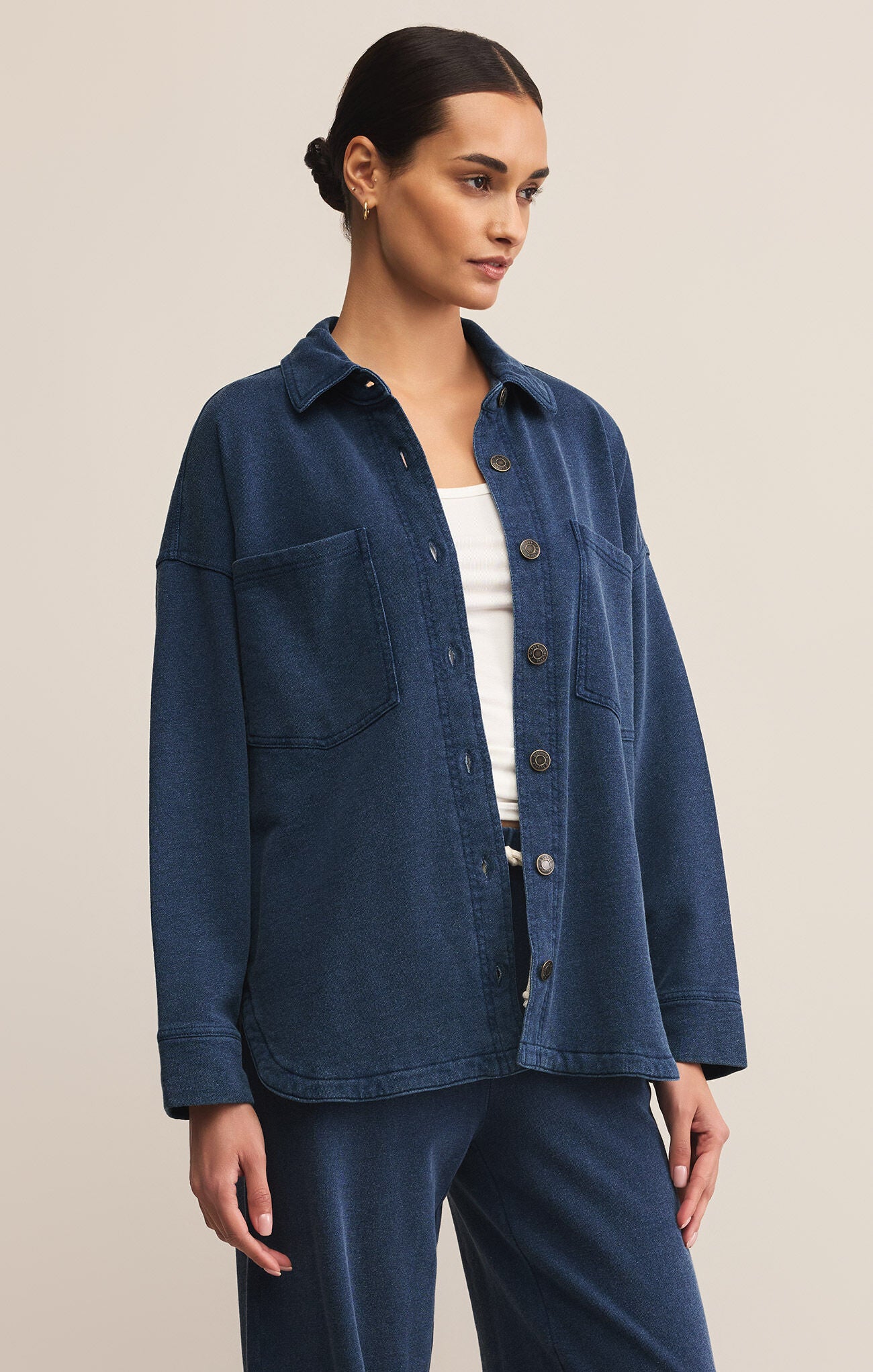 ALL DAY KNIT DENIM JACKET