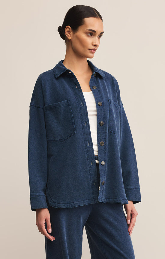 ALL DAY KNIT DENIM JACKET
