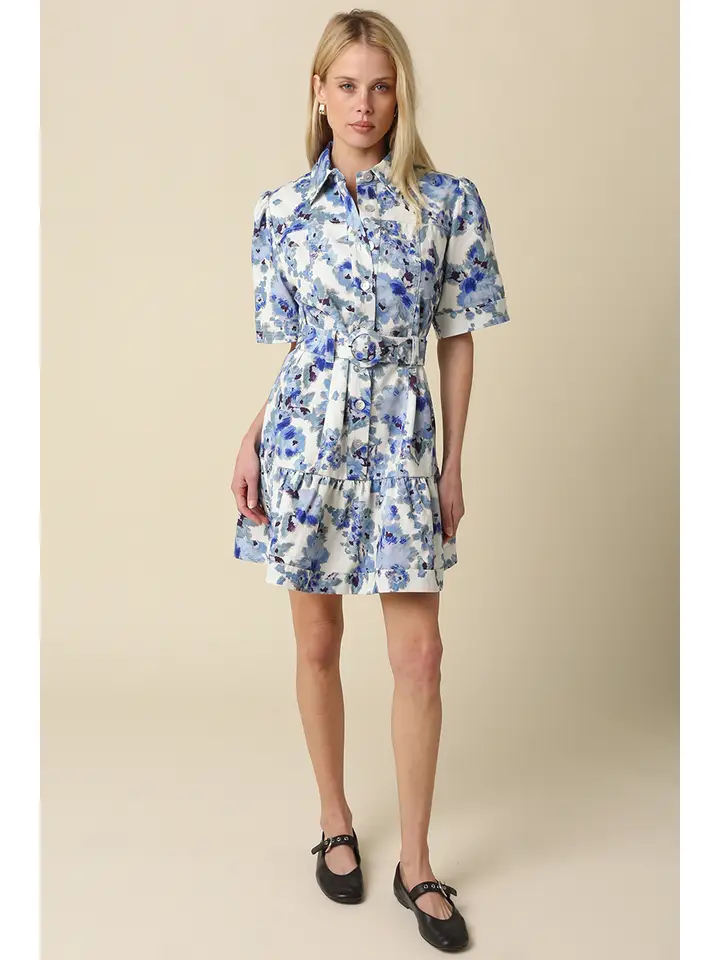 CORA FLORAL SHIRT DRESS