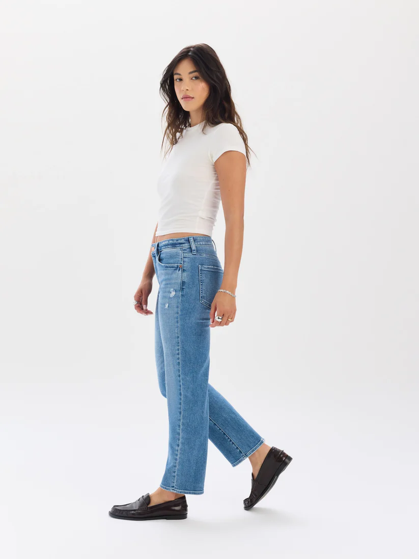 Rebel Mid-Rise Slim Straight