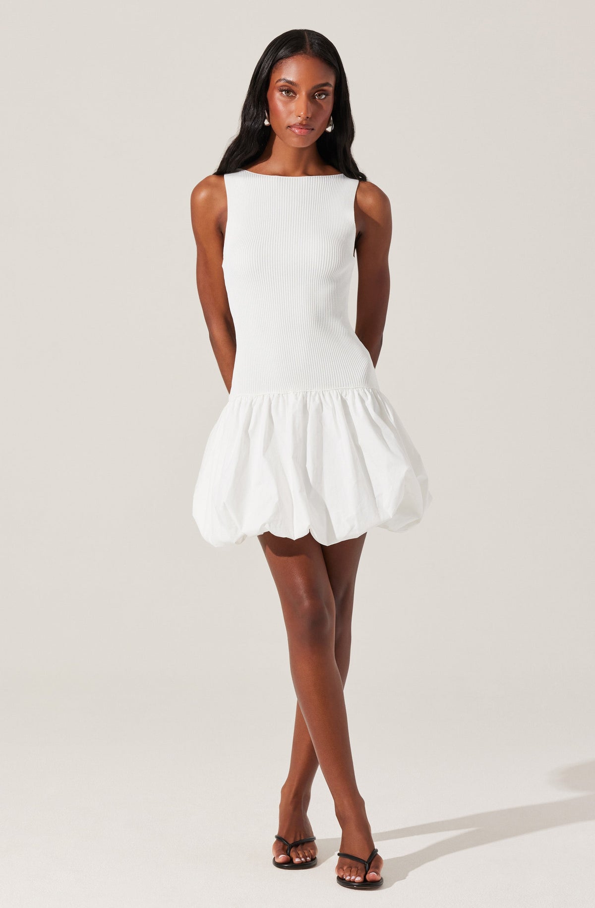 NETTIE SLEEVELESS SWEATER DRESS