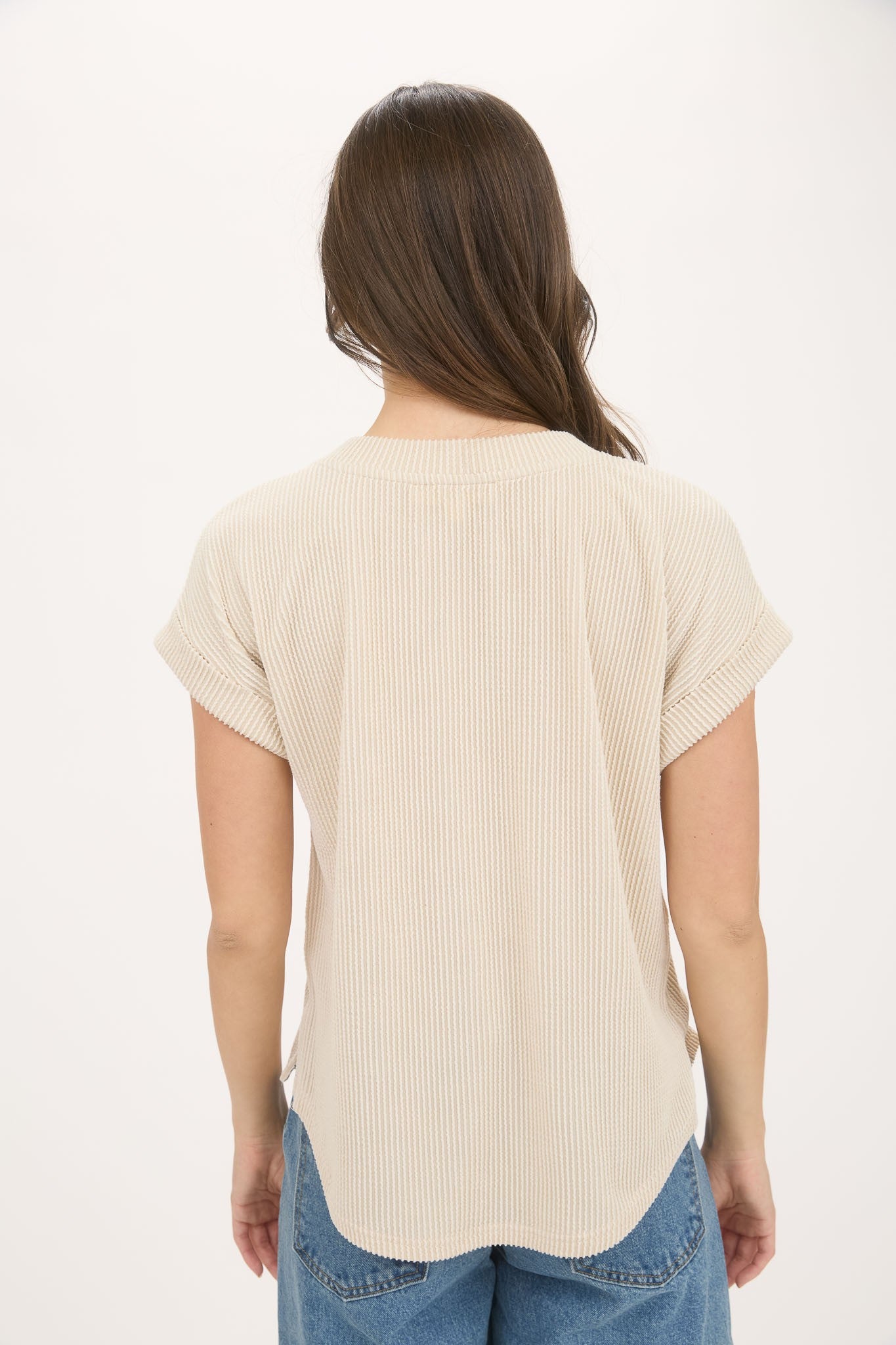 TEXAS SHORT SLEEVE KNIT TOP