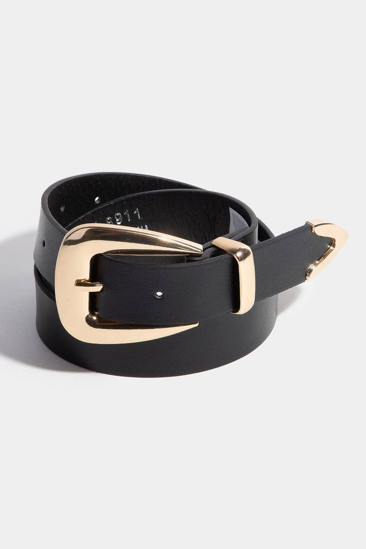 Smooth Vegan Leather Belt