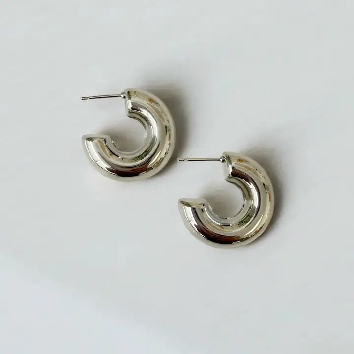 MACARONI HOOPS EARRINGS