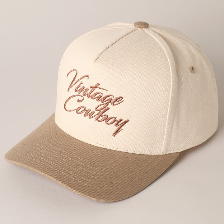 VINTAGE COWBOY TRUCKER HAT