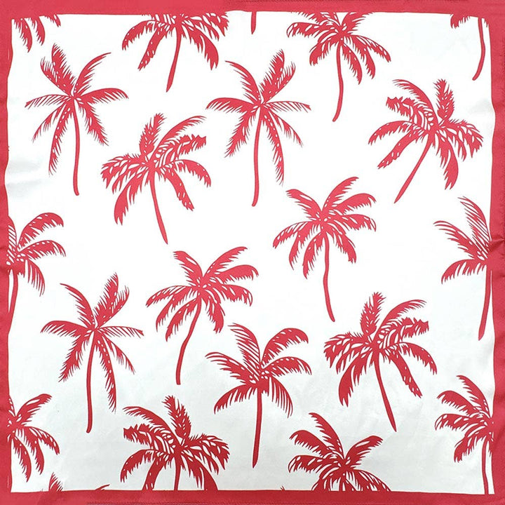 Palm Tree Pattern Square Bandana Scarf