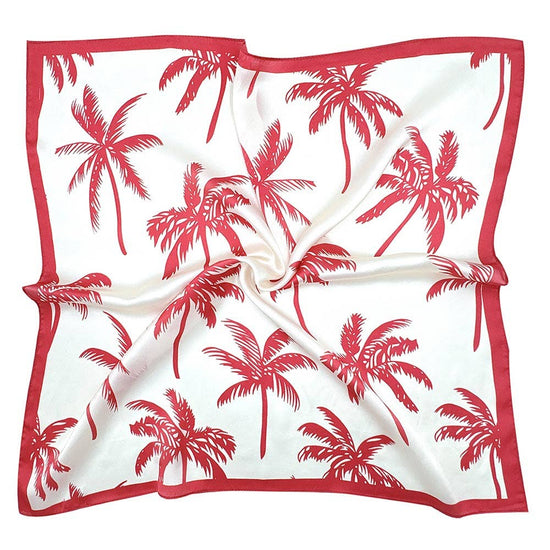Palm Tree Pattern Square Bandana Scarf
