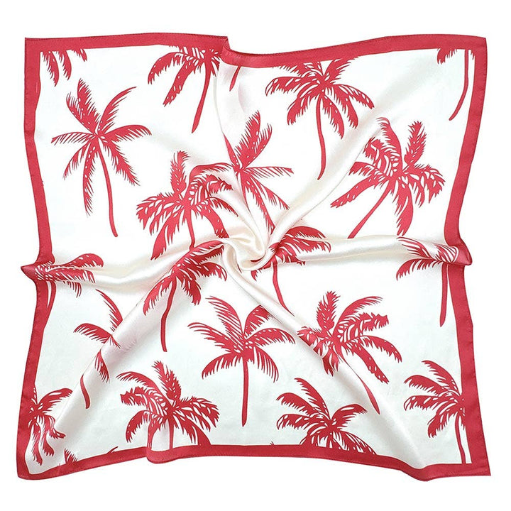 Palm Tree Pattern Square Bandana Scarf