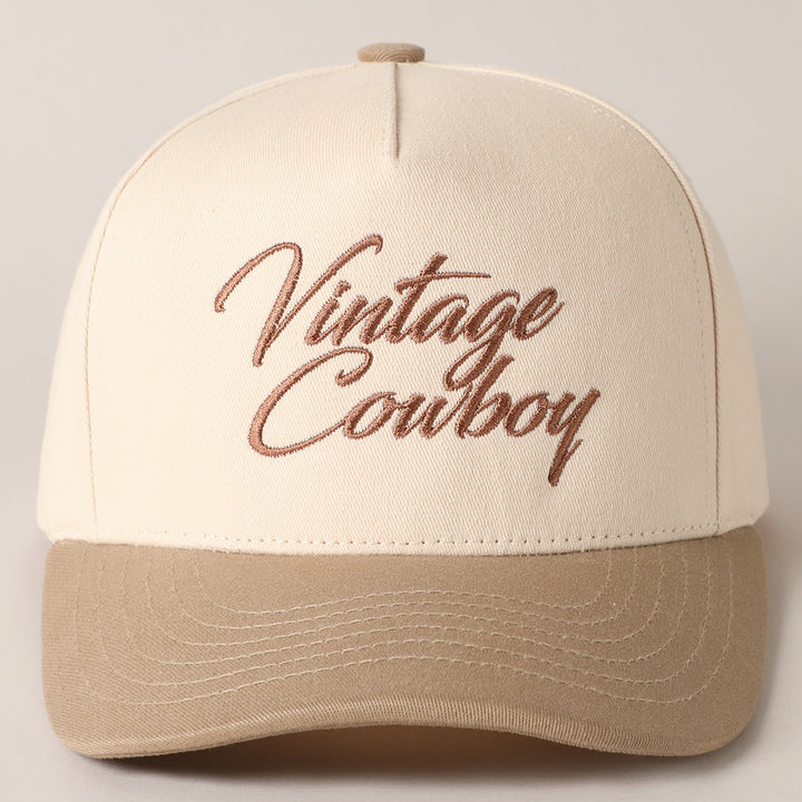 VINTAGE COWBOY TRUCKER HAT