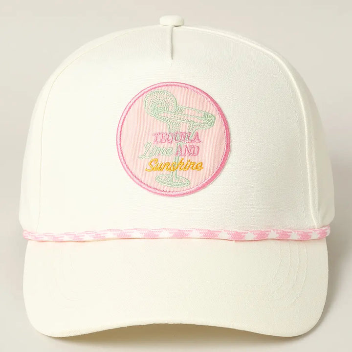 TEQUILA AND SUNSHINE PATCH TRUCKER HAT