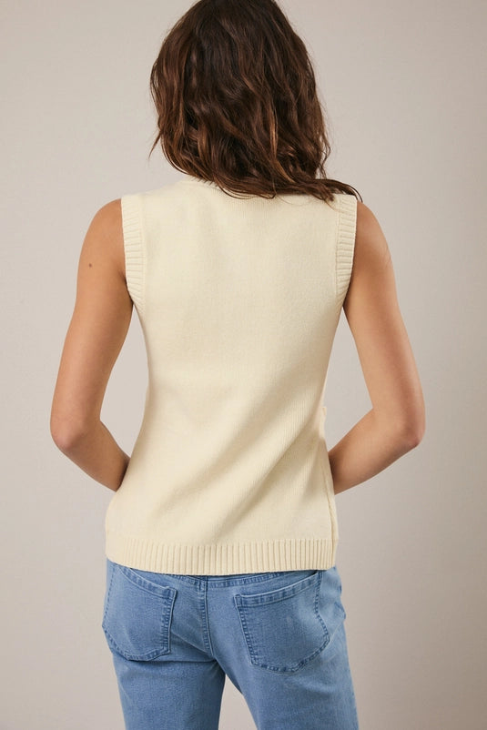 BUTTON DOWN KNIT VEST