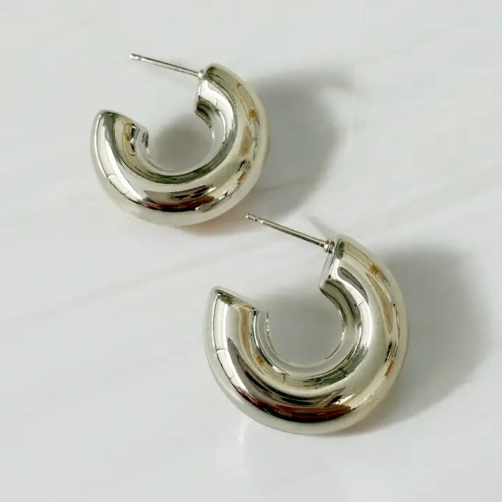 MACARONI HOOPS EARRINGS