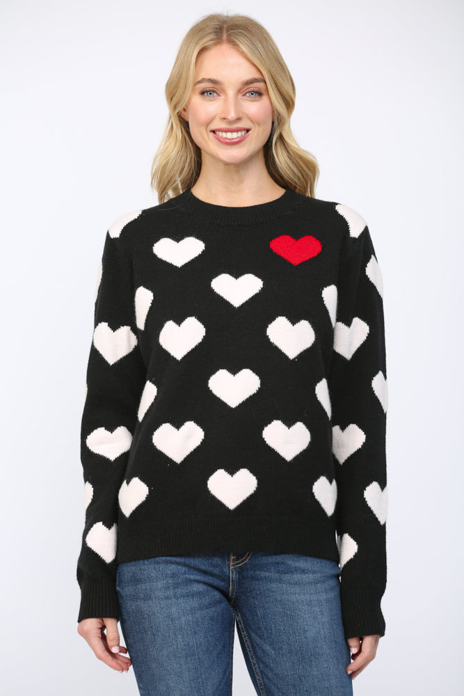 STANDOUT HEART SWEATER