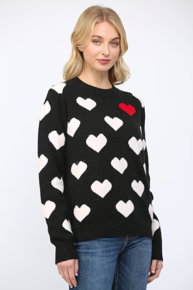 STANDOUT HEART SWEATER